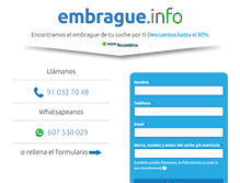 Tablet Screenshot of embrague.info